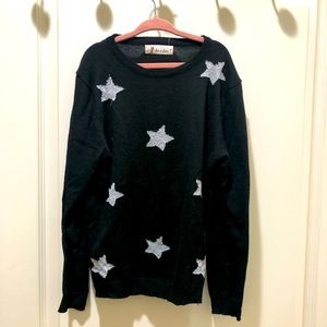 Doe a Dear Black Star Sweater for Kids